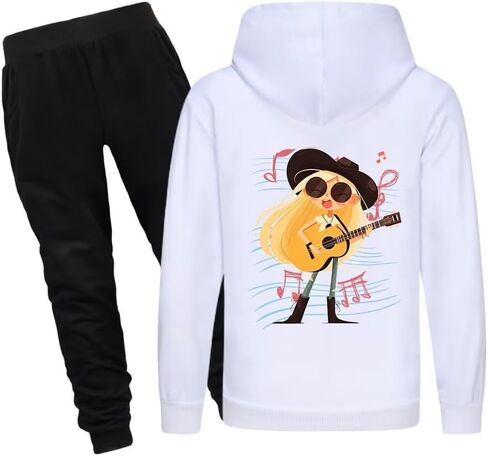 Long Sleeve Hooded Coordinatedoutfit children Kids Sweatshirt Sets in Saudi Arabia