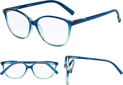 GUD Large Reading Glasses Women 5 Pairs Ladies Readers Cat-eye Eyeglasses Reading in Saudi Arabia