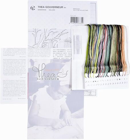 مجموعة خياطة متقاطعة بعدد 18 قطعة TG3032A من Thea Gouverneur مقاس 15.24 سم × 15.24 سم، لون ذهبي على عايدة in Saudi Arabia