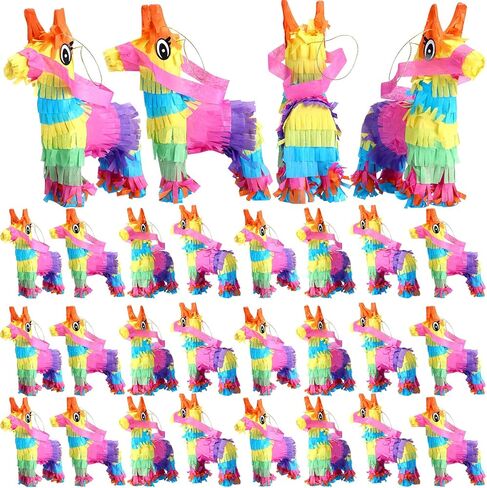 Harrycle 24 Pcs Mini Taco Pinatas for Cinco De Mayo Mexican Pinata Little Fiesta Pinatas Bulk Taco Pinata Mexican Pinata Party Favors for Mexican Carnivals Taco Tuesday Event, 5.9 x 3.9 x 1.6 Inches in Kuwait