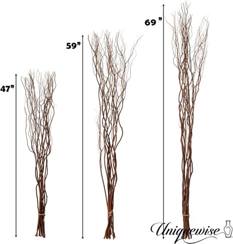 Brown Natural Decorative Dry Branches Authentic Willow Birch Sticks for Home Decoration, Wedding Craft, and Floor Vase in Saudi Arabia