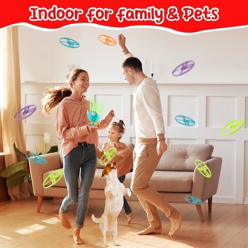 2 Pack Fly Catcher Toys with 36 Flying Discs, Outdoor Toys for Kids Ages 4-8, Outside Toys for Boys Girls 4-6, Flying Disc Toy Toddler Outdoor Games for Kids, Ideal Gift for Kids Aged 3 4 5 7 8 Year in Kuwait