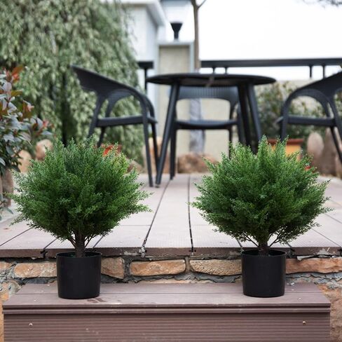 2.9 ft (35 in) Simulated Cedar Pallet Tree Potted Plants UV Protected Foliage Outdoor Simulated Shrubs Home & Office Interior Decor Outdoor Pruning Trees Simulated Outdoor Trees in Kuwait