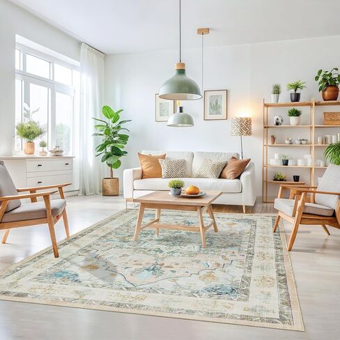 4x6 Area Rug, Pink Rugs for Bedroom 4x6 Area Rug Entry Way Rug Non Slip Kitchen Rugs Low Pile Throw Rugs for Dorm Vintage Rugs Boho Floral Pink Carpet Soft Area Rug in Saudi Arabia