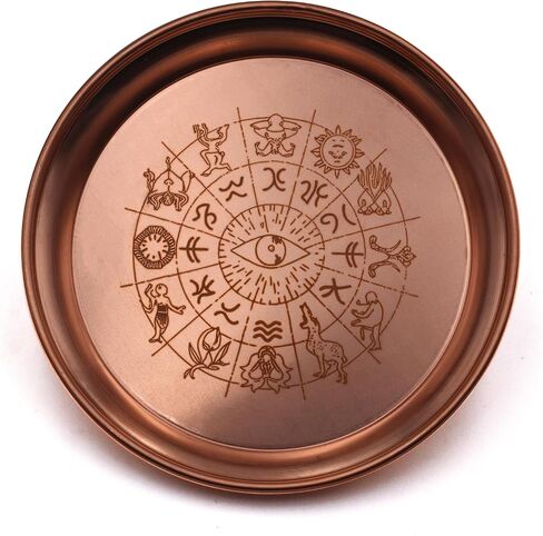 Copper Offering Bowl Prayer Ritual Plate Great for Witches,Altar,Incense Burner, smudging Bowl, Offering Dish,Candle Trays, Ash Catcher,Jewelry Dish(Pentagram) in Saudi Arabia