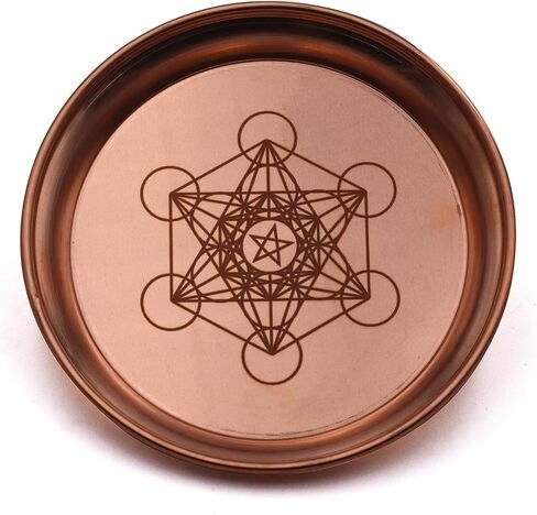 Copper Offering Bowl Prayer Ritual Plate Great for Witches,Altar,Incense Burner, smudging Bowl, Offering Dish,Candle Trays, Ash Catcher,Jewelry Dish(Pentagram) in Saudi Arabia
