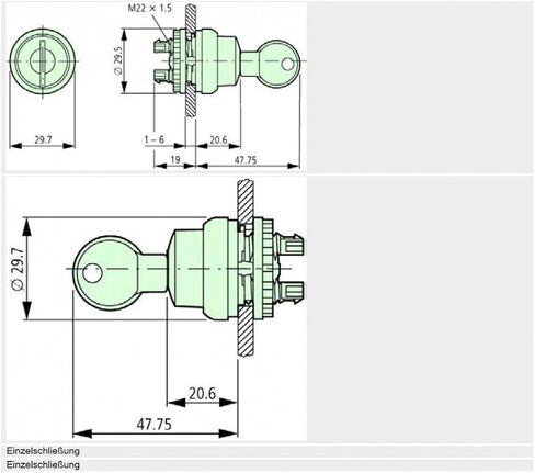 EATON CUTLER HAMMER - M22-WS - KEY SELECTOR SWITCH OPERATOR in Saudi Arabia