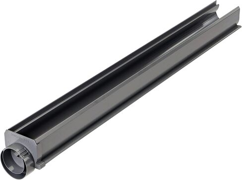 NDS 249 Spee-D Channel Drain Offset End Outlet, Connects NDS Spee-D Channel Drain to 3 in. Drain Pipe and 4 in. Drain Fittings, Adjustable, Gray in Saudi Arabia