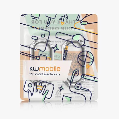 kwmobile Cover Comaptible with Xiaomi Mi Band 8 Covers - 2X Tempered Glass with Plastic Frame - Transparent in Saudi Arabia