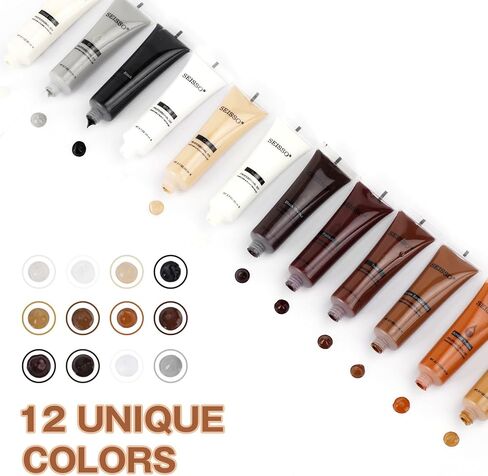 Wood Furniture Repair Kit - Wood Fillers with Wood Putty, Hardwood Laminate Repair Kit, Wood Wax for Holes, Walnut Wood Scratch Repair Kit Restore Any Scratches, Cracks, Tables, Doors, Floors, Cabinet in Kuwait