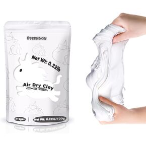 White Air Dry Clay, 14.1 OZ Modeling Clay for Kids, DIY Molding Magic White Clay, Gift for Kids