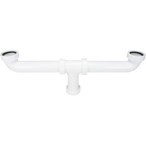 Danco 50974 Center Outlet Waste Drain Pipe, 1-1/2 in, Plastic, White