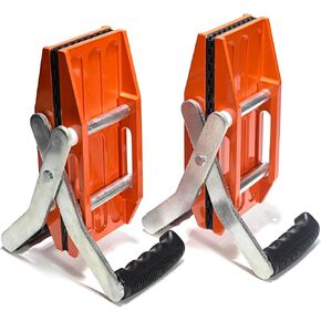 2 PCS Stone Lifting Clamp, Double Handed Granite Carrying Clamps，2.36 inch (60mm) Rubbler-lined 660lbs Lifting Tools Panel Carriers for Moving Glass Quartz Slabs Mable Plywood