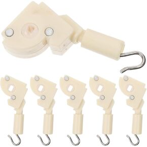 Vaguelly 6pcs Blind Wand Tilt Control Wand Tilter Blind Tilt Mechanism Replacement for Horizontal Wood Faux Blinds Headrail