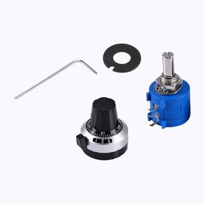 10K Ohm 3590S-2-103L Rotary, 3590s Wirewound Exactness Potentiometer Pot 10 Turns Knob