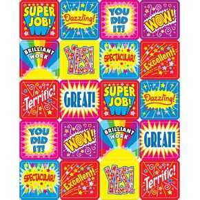 Carson Dellosa Winning Words Motivational Sticker Sheet Set, 216 Stickers - 24 Sheets of 9 Stickers for Homework, Tests, Assignments, and Rewards, Great Motivational Aid for Classroom or Homeschool in Saudi Arabia