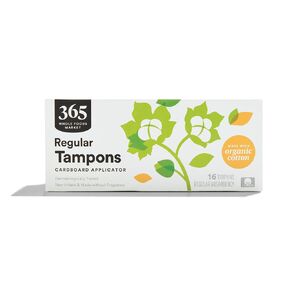 365 by Whole Foods Market Organic Regular Tampons Cardboard Applicator, 16 CT