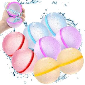 Reusable Magnetic Water Balloons, Water Bomb Self-sealing Quick Fill, Summer Toy Outdoor Water Toys for Girls and Boys Ages 3+, Outdoor Activities Water Fights, Summer Party, Beach Toys