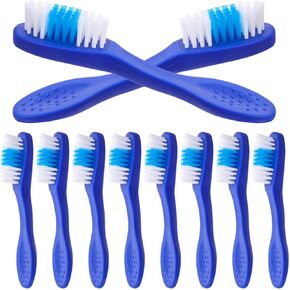 iplusmile 10Pcs Handle Toothbrush Thumbprint 9CM Security Toothbrush with Short Handle, Soft Bristles Portable Mini Travel Toothbrush for Teeth Cleaning