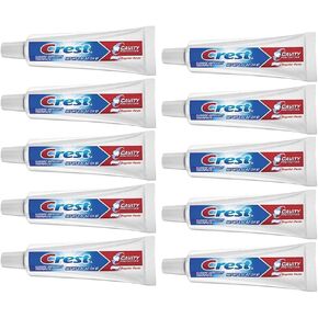 Crest Cavity Protection Regular Toothpaste, Travel Size .85 oz. (24g) - Pack of 10