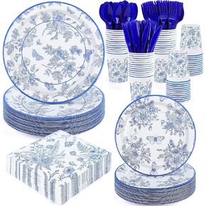 durony 350 Pieces Pink Cow Print Party Tableware Set Including Cowgirl Pink Cow Party Plates Cups Napkins Knives Forks Spoons Serves 50 for Baby Shower Farm Cow Party Decorations in Kuwait