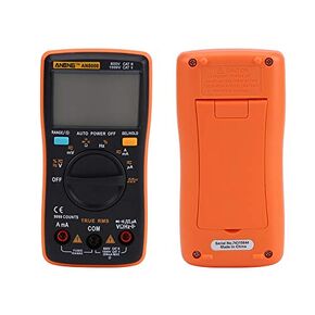 AN8008 True-RMS Digital Multimeter AC DC Voltage Ammeter Current Ohm Meter Test Diodes Transistors Temperature Red