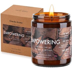 Pitter Patter Lavender & Fruity Scented Jar Candle, Organic Soy Wax & Smokeless Wick, Non Toxic Clean & 50 Hour Long Burn, Natural Essential Oil for Aromatherapy, Relaxation, Chakra | 7.2 oz, Healing