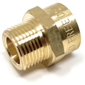 G Thread (Metric BSPP) Male to NPT Thread Female Pipe Fitting Adapter - Lead-Free Adapter (3/8 inch)