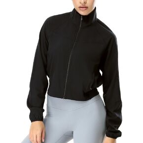 سترات قصيرة للحماية من الشمس للسيدات من آيسيزون، قمصان طويلة الأكمام للتمرين بعامل حماية من أشعة الشمس 50+ مع جيوب للياقة البدنية في الهواء الطلق in Kuwait