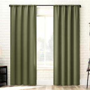 Sun Zero Bergen Theater Grade Extreme 100% Blackout Rod Pocket Curtain Panel, 40" x 63, White