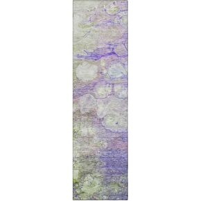 Addison Rugs Chantille ACN698 Purple 2'3" x 7'6" Indoor Outdoor Hallway Runner Rug, Easy clean, Machine Washable, Non Shedding, Kitchen Area Carpet for Bathroom, Patio, Laundry and Bedroom Rug