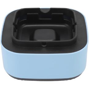 Smokeless Ashtray, Air Suction Structure One Button Operation ABS Multifunctional Ash Tray Electronic Ashtray Widely Applicable Negative Ion Air Fresher for Business (Blue)