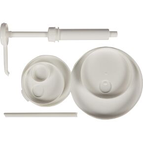 San Jamar P7310 Economy Condiment Syrup Pump w/ 5 Caps NSF