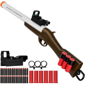 Toy Shotgun Shell Ejecting Toy Gun,Soft Bullets Gun, with 30 Bullets Perfect As a Birthday-Holiday for 6-12 Year Olds