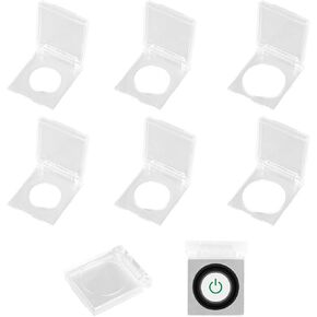 Framendino, 4 Pack 22mm Diamond Painting Accessories Light Pad Switch Cover Clear Plastic