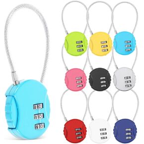 Gadpiparty 10 Pcs Combination Lock 3 Sets of Passwords Luggage Locks Locker Lock Suitcase Lock Small Combination Lock for Travel Outdoor School Gym Sports Backpack Lock