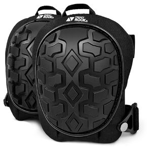 Professional Knee Pads for Work Construction with Heavy Duty Cap Foam Padding Gel Cushion Knee Pads for Men, Comfortable Adjustable Strong Strap, Military Grade Rivet for Flooring Gardening