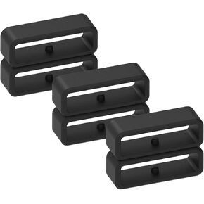 RuenTech Replacement Band Keeper for Garmin Fenix 7 6 5/Venu 3 2/Instinct/Instinct 2 Solar Silicone Bands(Pack of 6) Compatible with Fenix Chronos Fastener Ring Security Loop