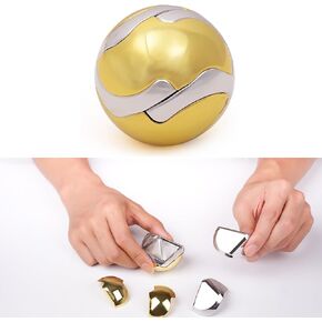 Metal Puzzles Brain-Teaser 3D Toys: Cool Gadgets Stuff Square Cube Box Puzzles Toy ADHD Tools Stress Relief Gift for Kid Children Teen Adult Office Home School Christmas