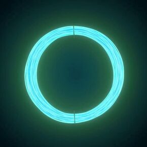 3D Pen PLA Filament, Blue Luminous, 26 Feet, 1.75mm, Glow in The Dark Blue (Polylactic Acid, Blue)