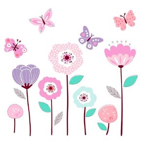Bedtime Originals Wall Decals, Magic Garden, Multicolor