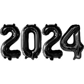KatchOn, Purple 2024 Balloon Numbers - 16 Inch | New Years Balloons | Mylar 2024 Purple Balloons for Happy New Years Decorations 2024 | Purple 2024 Balloons, New Years Eve Party Supplies 2024 Purple