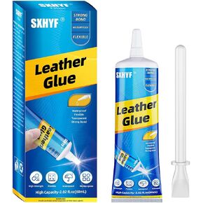 Leather Glue - 30g Leather Glue Adhesive, Clear Super Glue for Bonding Between Leather and Leather, Leather and Others Materials, Suitable for All Kinds of Leather, PU Leather,Permanent, Washable in Kuwait