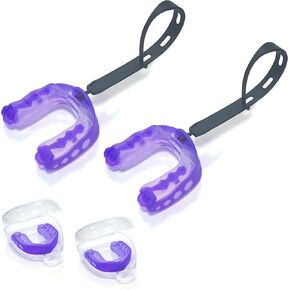 2 Pack Football Mouth Guard, Sports Mouth Guard Football Youth Football Mouthguard with Strap and Box Basketball, Sport Mouthguard for Lacrosse, Hockey, MMA(Youth Age 10-15)