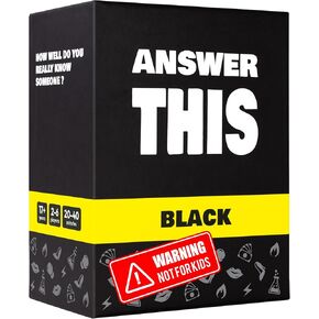 Answer This - How Well Do You Know Your Family & Friends? - Fun Party Card Game for Teens & Adults - Great Conversation Starter
