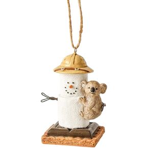 Ganz MX179701 S'Mores Koala Decorative Hanging Ornament, 3.25 Inches Height, Multicolor
