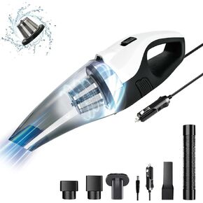Black Ultra Light Weight Cordless Vacuum Cleaner with High-Power of Pure Copper Motor, Wet/Dry Suction 7000pa, Dust Busters Cordless for Car, Home, Dust, Cat Litter, Pet Hair. Complete Accessory Set