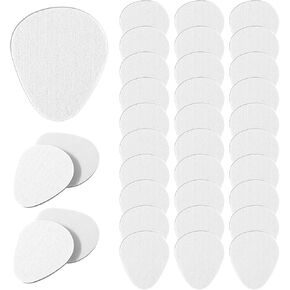 30Pcs Felt Metatarsal Pads for Women and Men, 1/4" Thick Felt Ball of Foot Cushion Adhesive Forefoot Cushion Pads, Soft Metatarsal Felt Pads for Women Forefoot Pain Relief (White)