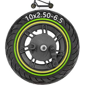 Felixstory 10 Inch Hub Motor With Solid Tire, 500W Drive Power Wheels Suitable for Segway Ninebot Max G2 G30P G30LP Electric Scooter, 10x2.50-6.5 60/70-6.5 Front Rear Motor Kit Tubeless Tyre