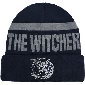 Concept One Netflix The Witcher Knitted Cuff Beanie Hat with Silver Logo
